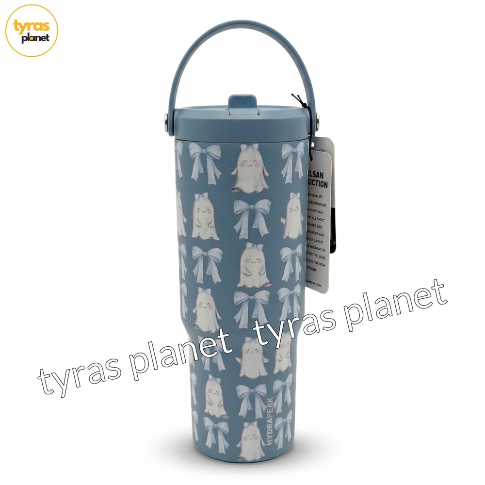 Hydrapeak Nomad 32oz Tumbler Modern Blue Ghost Bow Artisan Collection Halloween